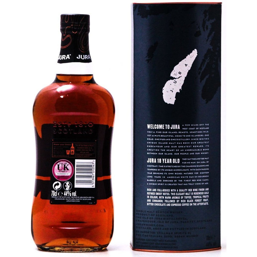 Jura 18 Year Old Single Malt Scotch Whisky - 70cl 44%