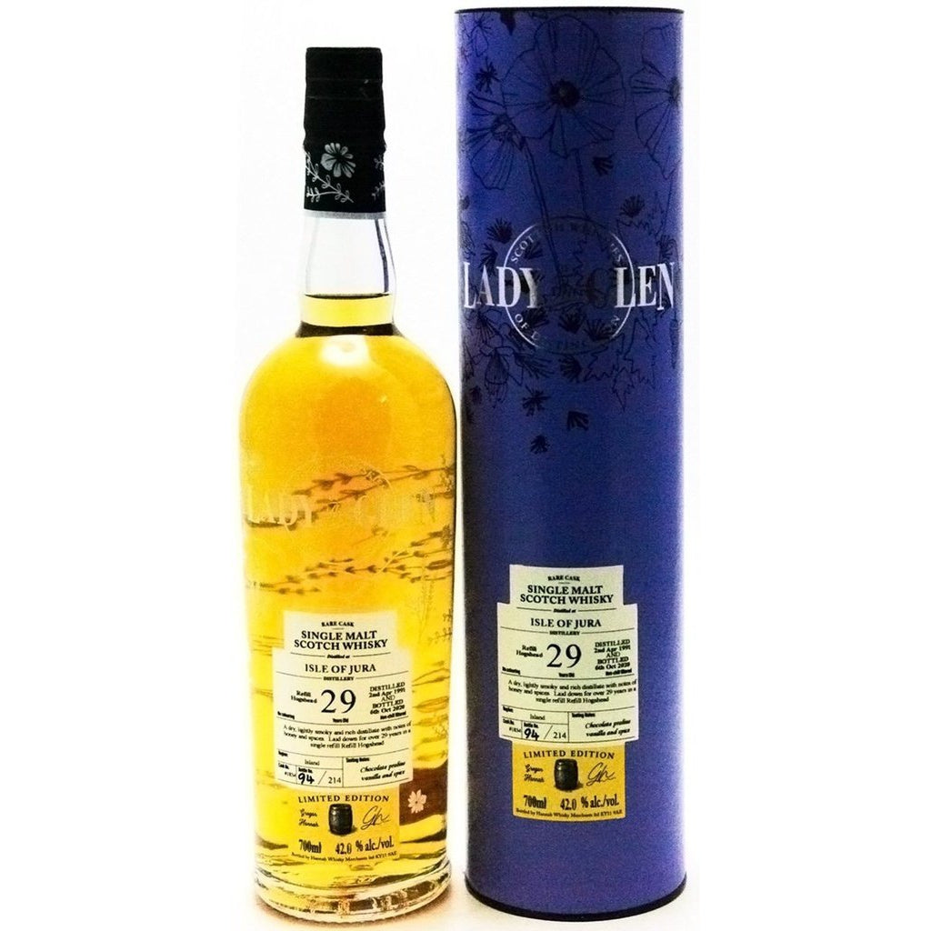 Jura 29 Year Old 1991 cask 1834 Lady of the Glen (Hannah Whisky Merchants) - 70cl 42%