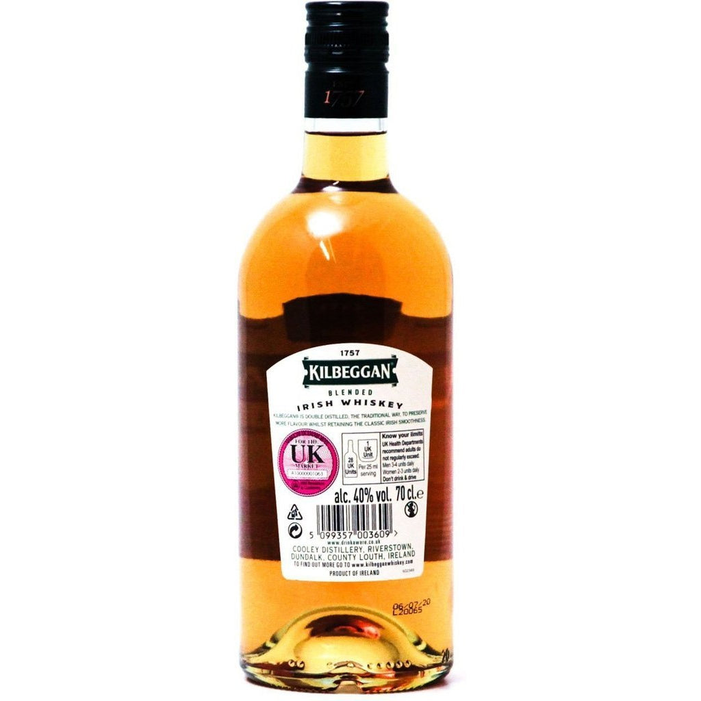 Kilbeggan Irish Whiskey - 70cl 40%