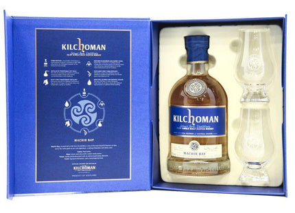 Kilchoman Machir Bay Gift Pack with 2x Glasses - 70cl 46% - The Really Good Whisky Company