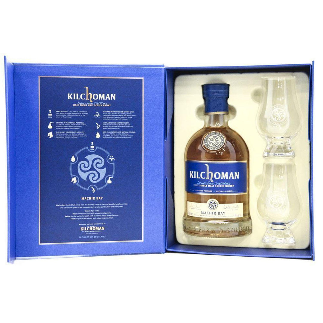 Kilchoman Machir Bay Gift Pack with 2x Glasses - 70cl 46% - The Really Good Whisky Company