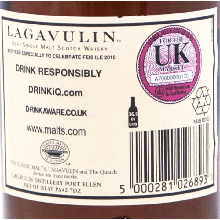 Lagavulin Feis Ile 2010 Bottling Single Malt Whisky | 1994 - 70cl 52.7% - The Really Good Whisky Company