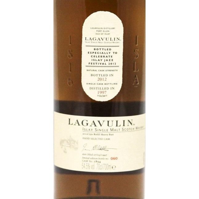 Lagavulin Islay Jazz Festival 2012 Single Cask Bottling 1997 - The Really Good Whisky Company