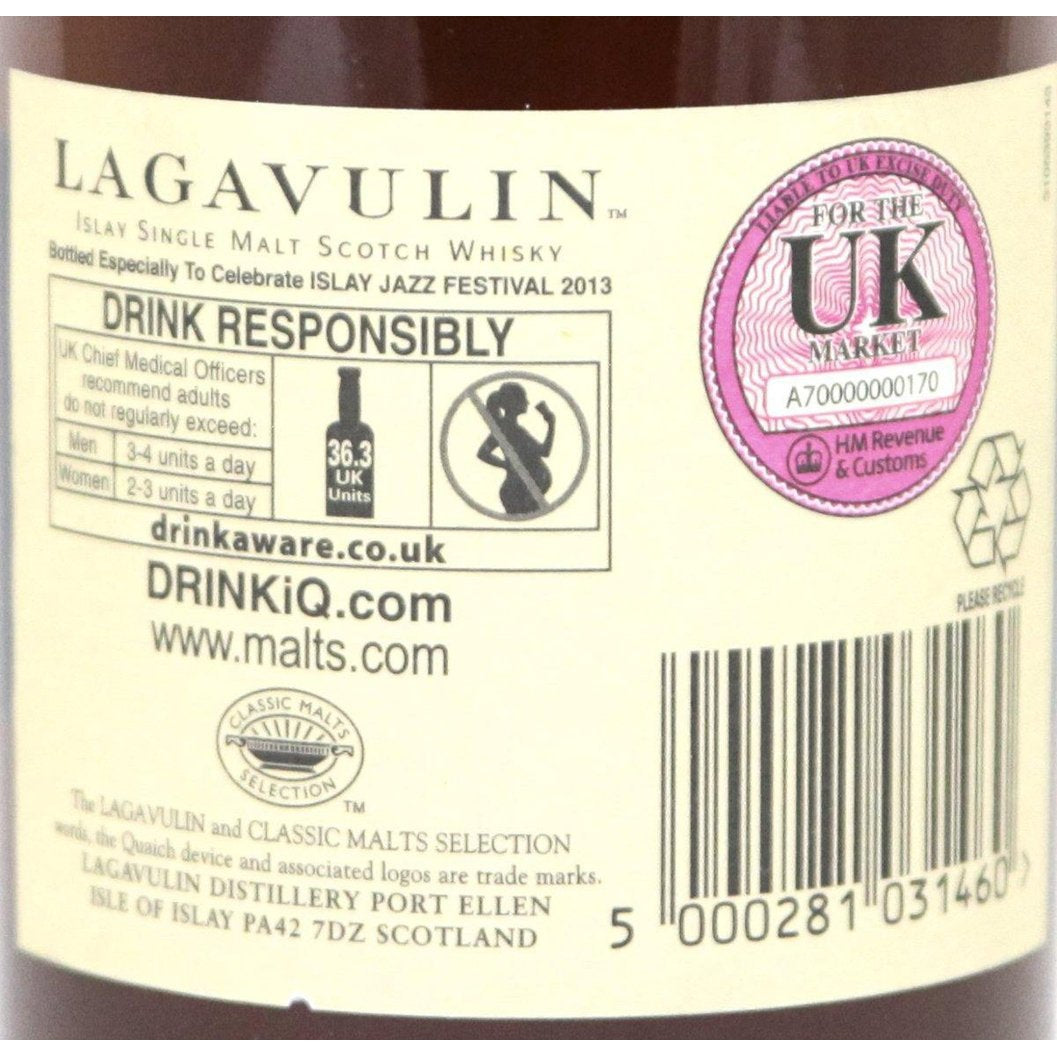 Lagavulin Islay Jazz Festival 2013 Bottling Single Malt Scotch Whisky | 1995 - The Really Good Whisky Company