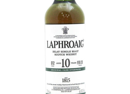 Laphroaig 10 Year Old Cask Strength Bottled 2020 - 70cl 60.1% - The Really Good Whisky Company