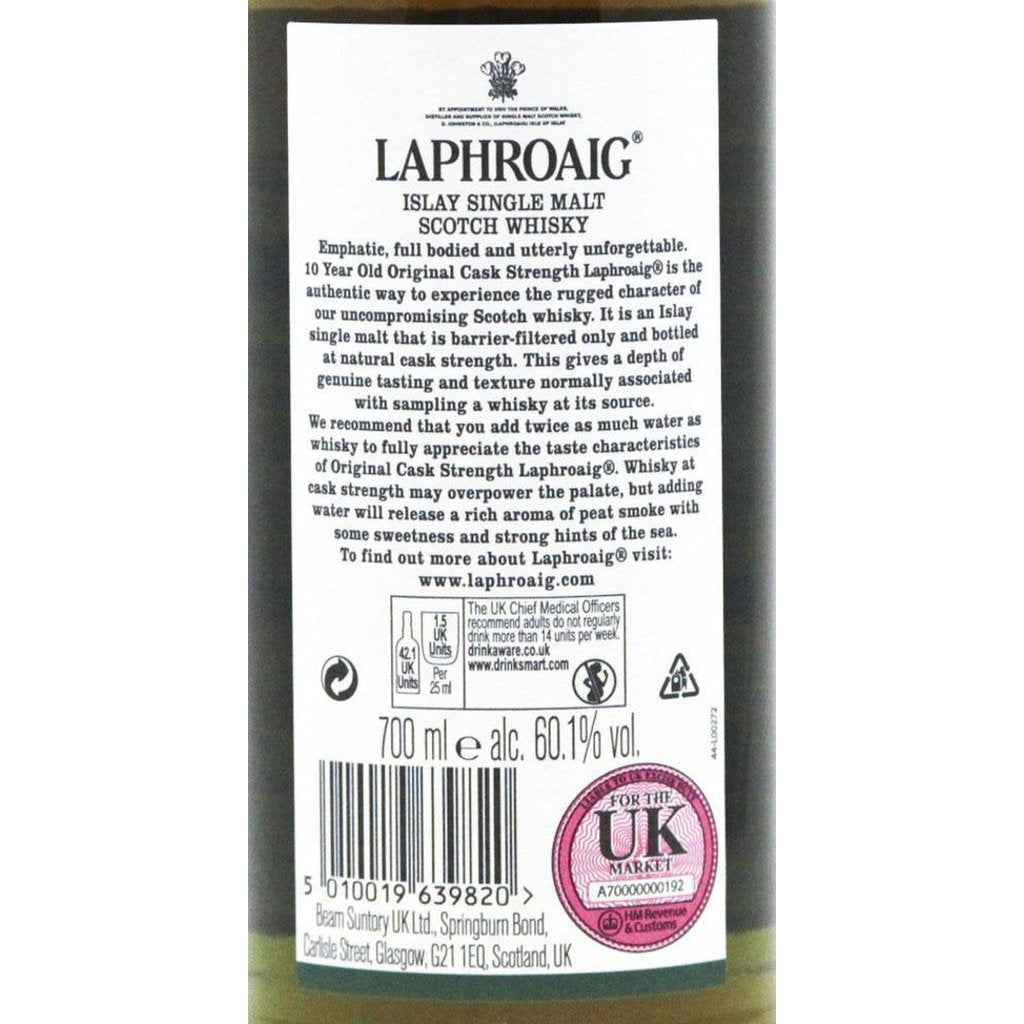 Laphroaig 10 Year Old Cask Strength Bottled 2020 - 70cl 60.1% - The Really Good Whisky Company