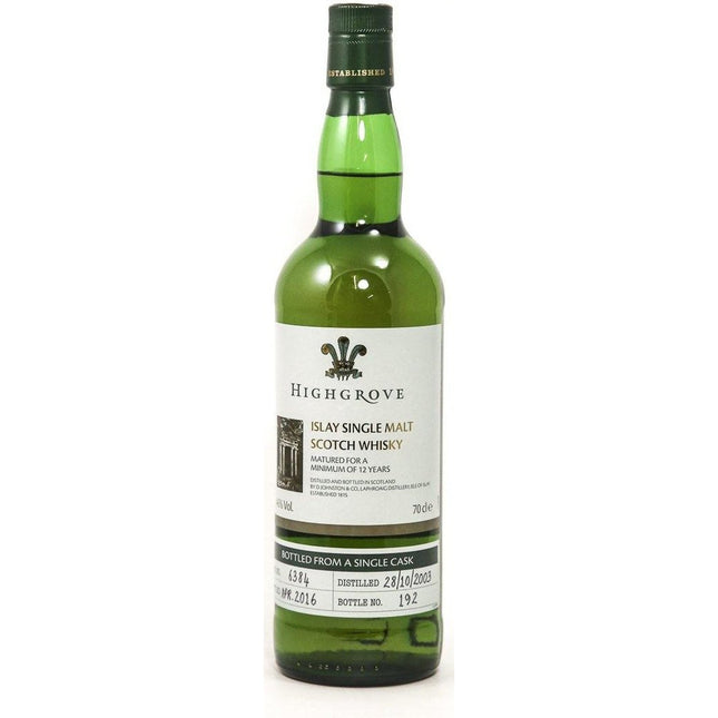 Laphroaig 12 Year Old - Highgrove Royal Gardens - HRH Prince of Wales and Duchess of Cornwall Whisky - The Really Good Whisky Company