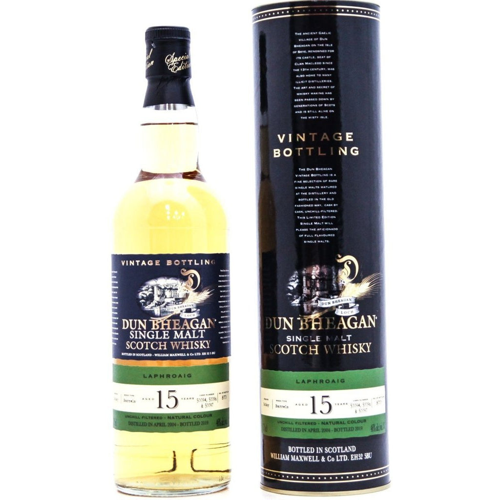 Laphroaig 15 Year Old 2004 (casks 50094, 50096 & 50097) - Dun Bheagan (Ian Macleod) - 70cl 46%