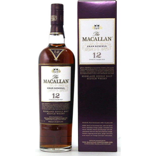 Macallan 12 Year Old Gran Reserva Single Malt Whisky - 70cl 45.6% - The Really Good Whisky Company