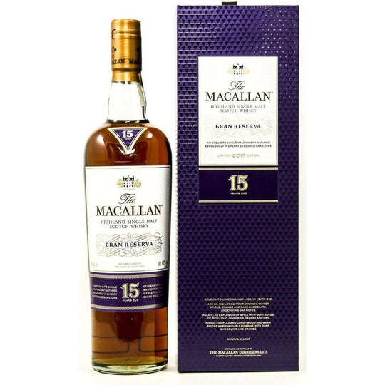 Macallan 15 Year Old Gran Reserva Single Malt Whisky - 70cl 43%