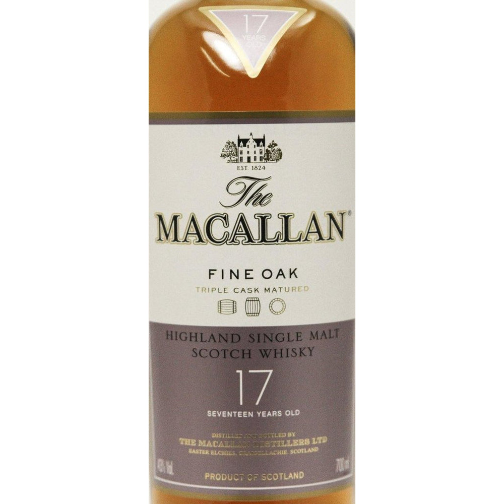 Macallan 17 Year old Fine Oak Whisky - no box - 70cl 43% - The Really Good Whisky Company