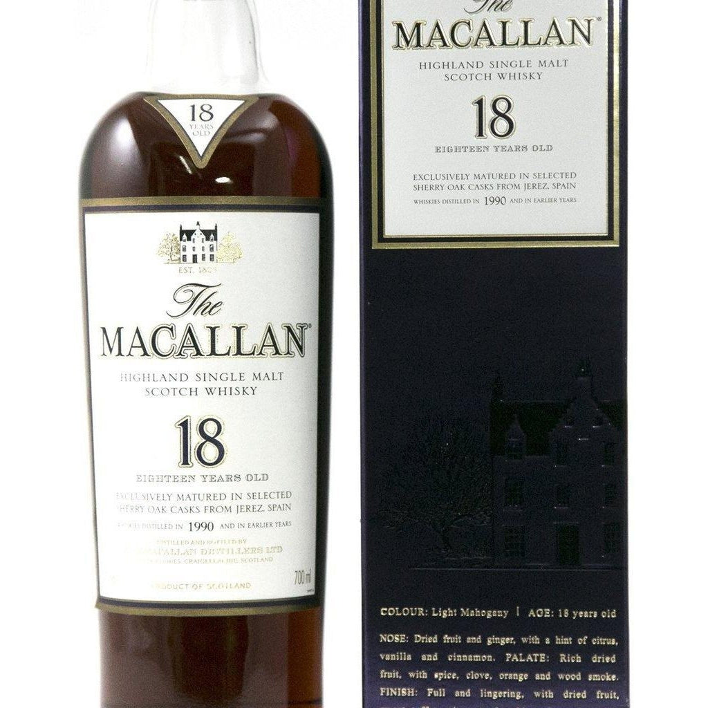 Macallan 18 Year old 1990 Single Malt Scotch Whisky - The Really Good Whisky Company