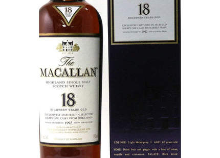 Macallan 18 Year Old 1992 Whisky - The Really Good Whisky Company