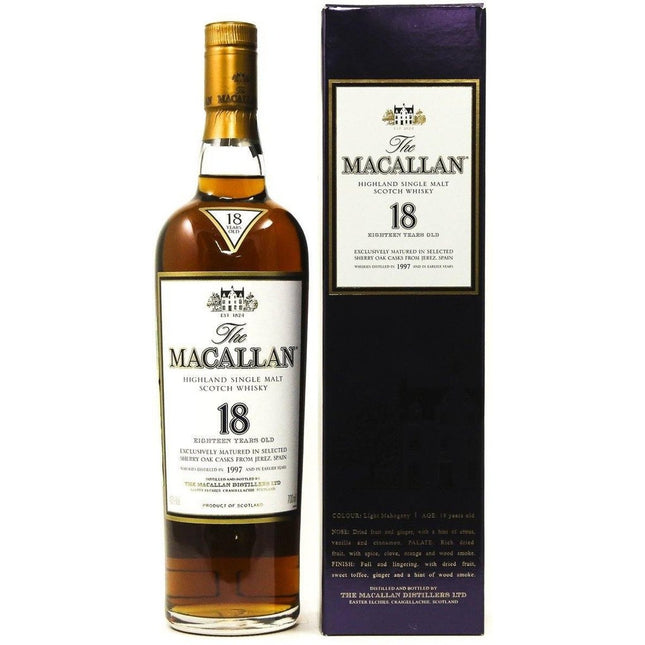 Macallan 18 Year Old 1997 Whisky - The Really Good Whisky Company