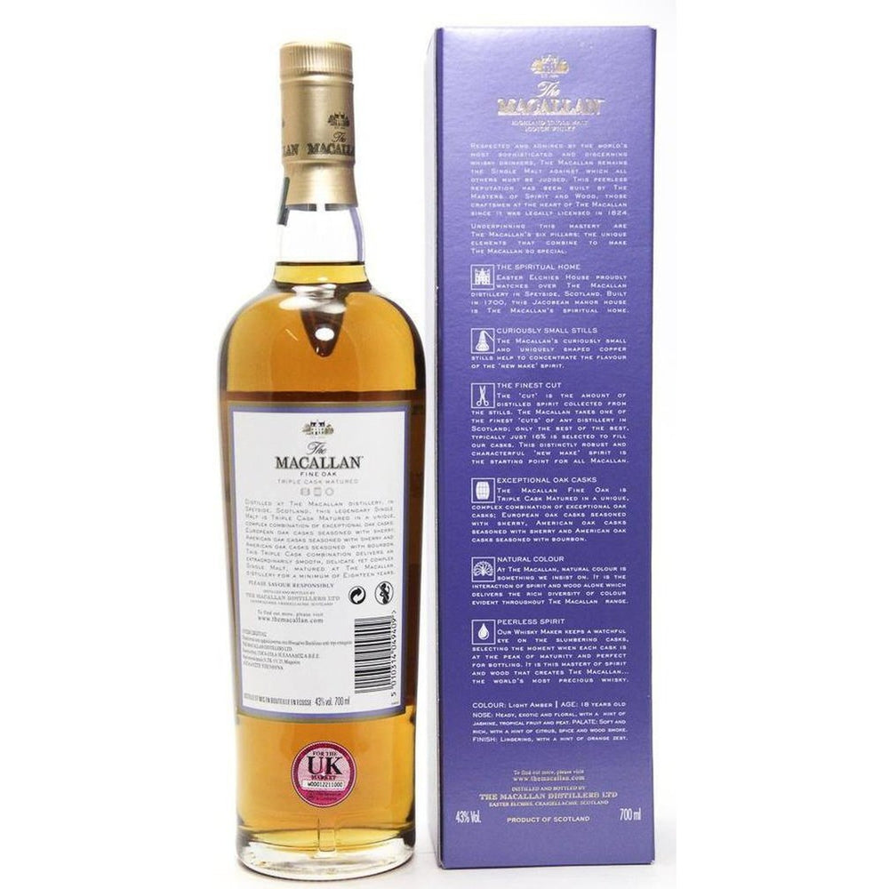 Macallan 18 year Old Fine Oak Single Malt Whisky - The Really Good Whisky Company