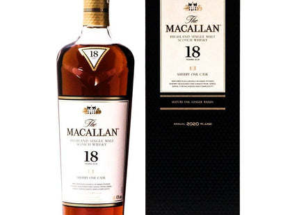 Macallan 18 Year Old Sherry Oak Whisky 2020  - 70cl 43%