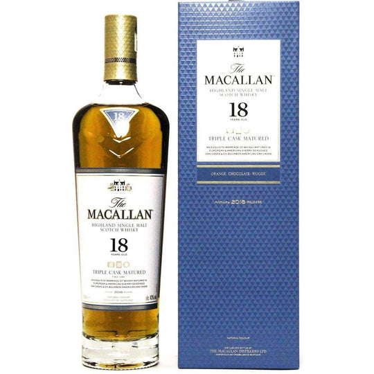 Macallan 18 year old triple cask 2018 release Whisky