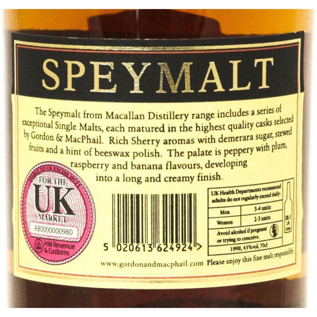 Macallan 1998 - Bottled 2016 - Gordon & Macphail - Speymalt - The Really Good Whisky Company