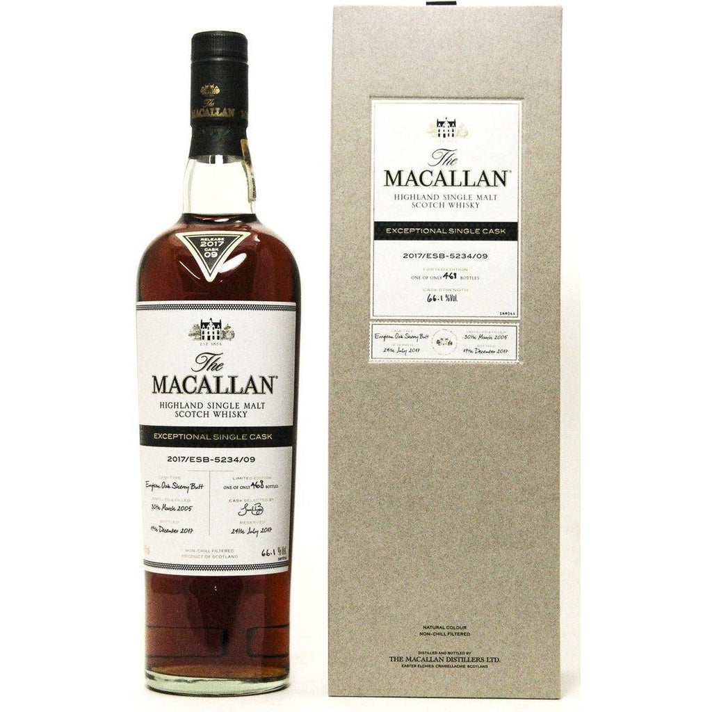 Macallan 2005-2017 Exceptional Single Cask No. 9 Whisky - The Really Good Whisky Company