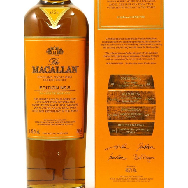 Macallan Edition No. 2 Single Malt Scotch Whisky - The Really Good Whisky Company