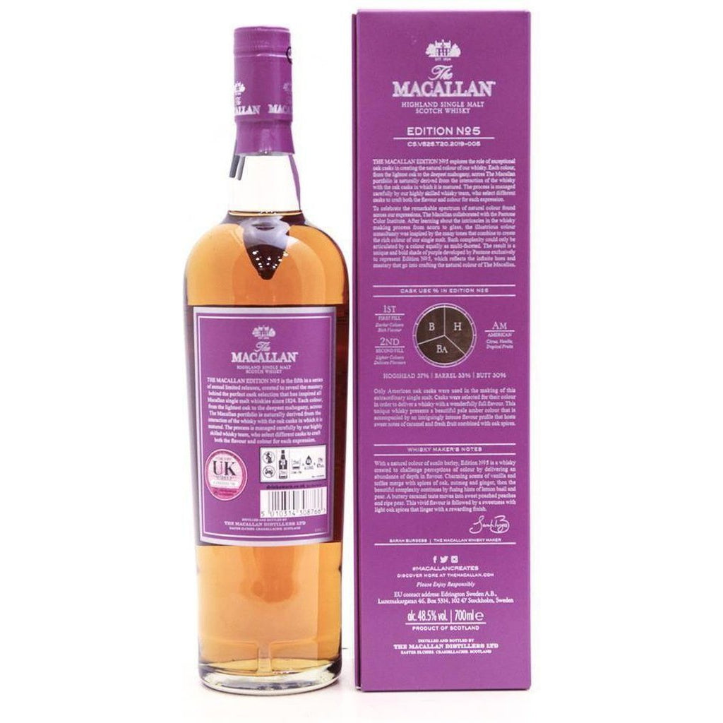 Macallan Edition Number 5 Single Malt Whisky - 70cl 48.5% - The Really Good Whisky Company