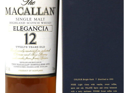 Macallan Elegancia 12 Year Old - 1992 Single Malt Scotch Whisky - The Really Good Whisky Company