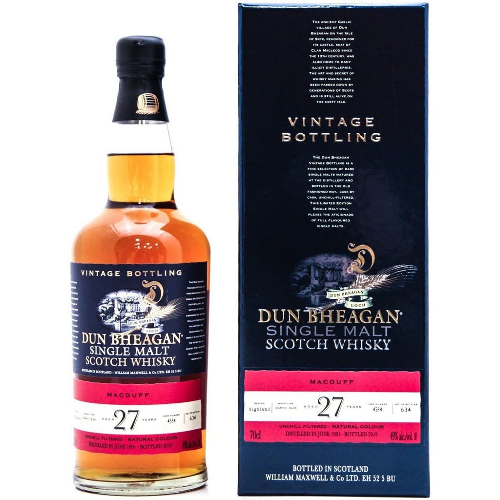 Macduff 27 Year Old 1991 (cask 4584) Dun Bheagan (Ian Macleod) - 70cl 49%