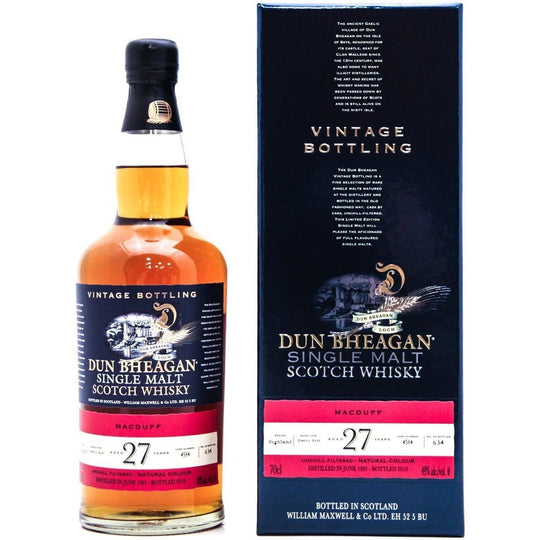 Macduff 27 Year Old 1991 (cask 4584) Dun Bheagan (Ian Macleod) - 70cl 49%