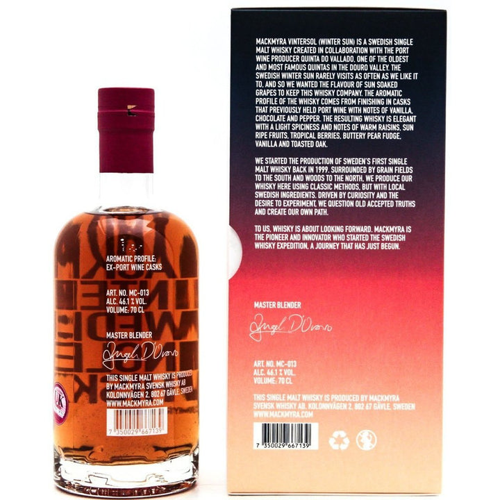 Mackmyra Vintersol 2019 - 70cl 46.1%