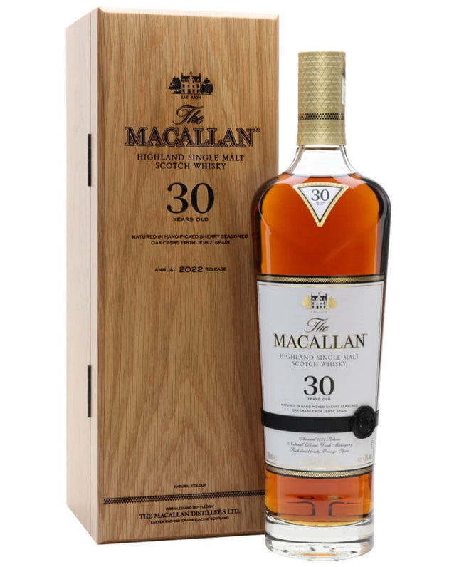 Macallan 30 Year Old Sherry Oak 2022 Annual Release Single Malt Scotch Whisky - 70cl 43%