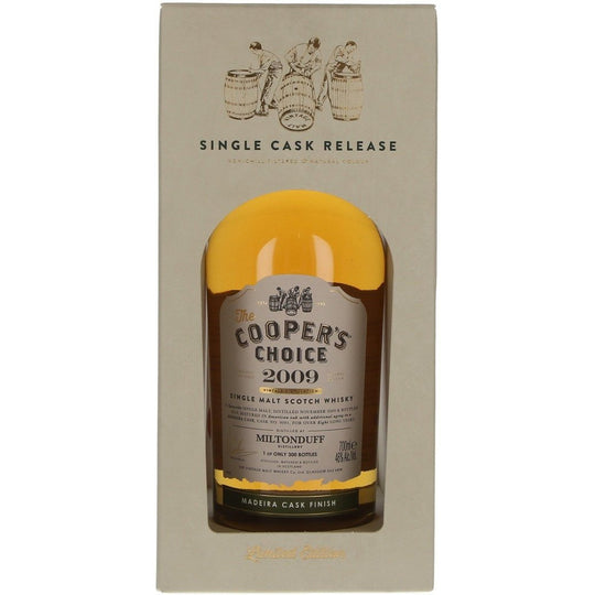 Miltonduff 8 Year Old 2009 The Cooper's Choice Single Malt Scotch Whisky - 70cl 46%