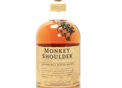 Monkey Shoulder Blended Malt Scotch Whisky - 70cl 40% - The Really Good Whisky Company