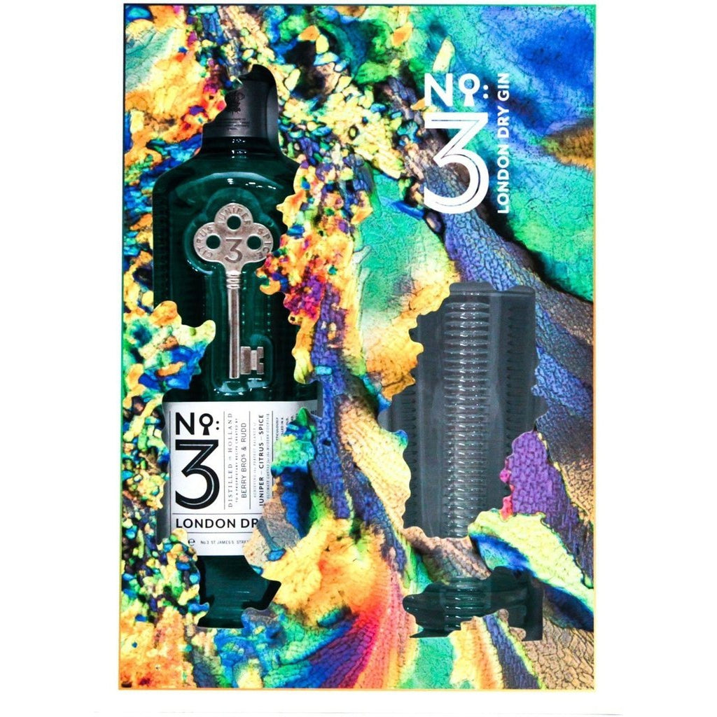 No. 3 London Dry Gin with High Ball Glass The Art Of Perfection - 70cl 46%