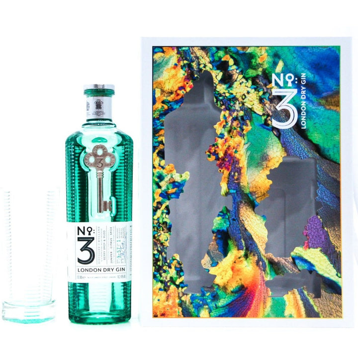 No. 3 London Dry Gin with High Ball Glass The Art Of Perfection - 70cl 46%