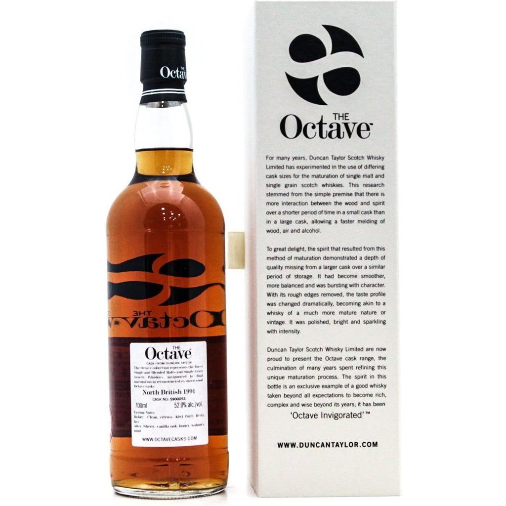 North British Octave 26 year old 1991 (Duncan Taylor) Single Grain Scotch Whisky - 70cl 52%