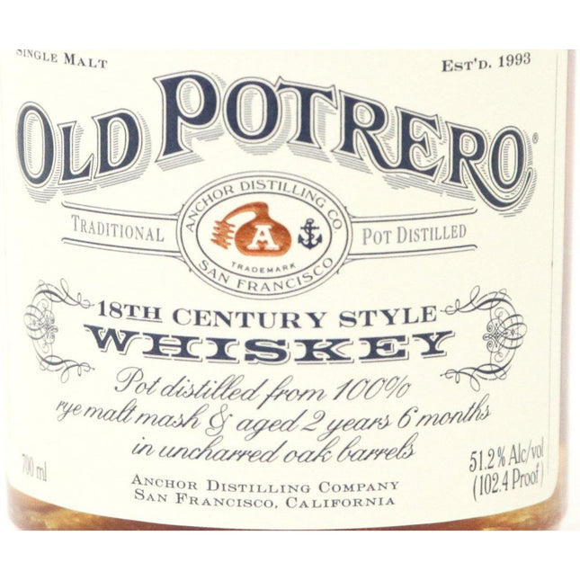 Old Potrero 18th Century Style Whiskey - 70cl 51.2% - The Really Good Whisky Company