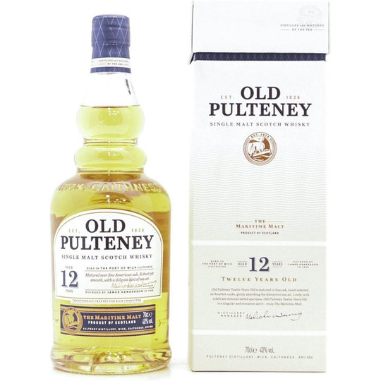 Old Pulteney 12 Year Old Single Malt Scotch Whisky - 70cl 40%