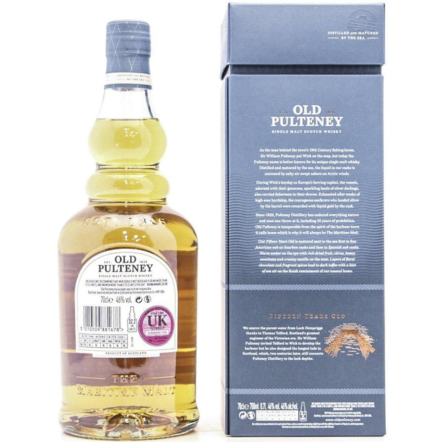Old Pulteney 15 Year Old - 70cl 46% - The Really Good Whisky Company