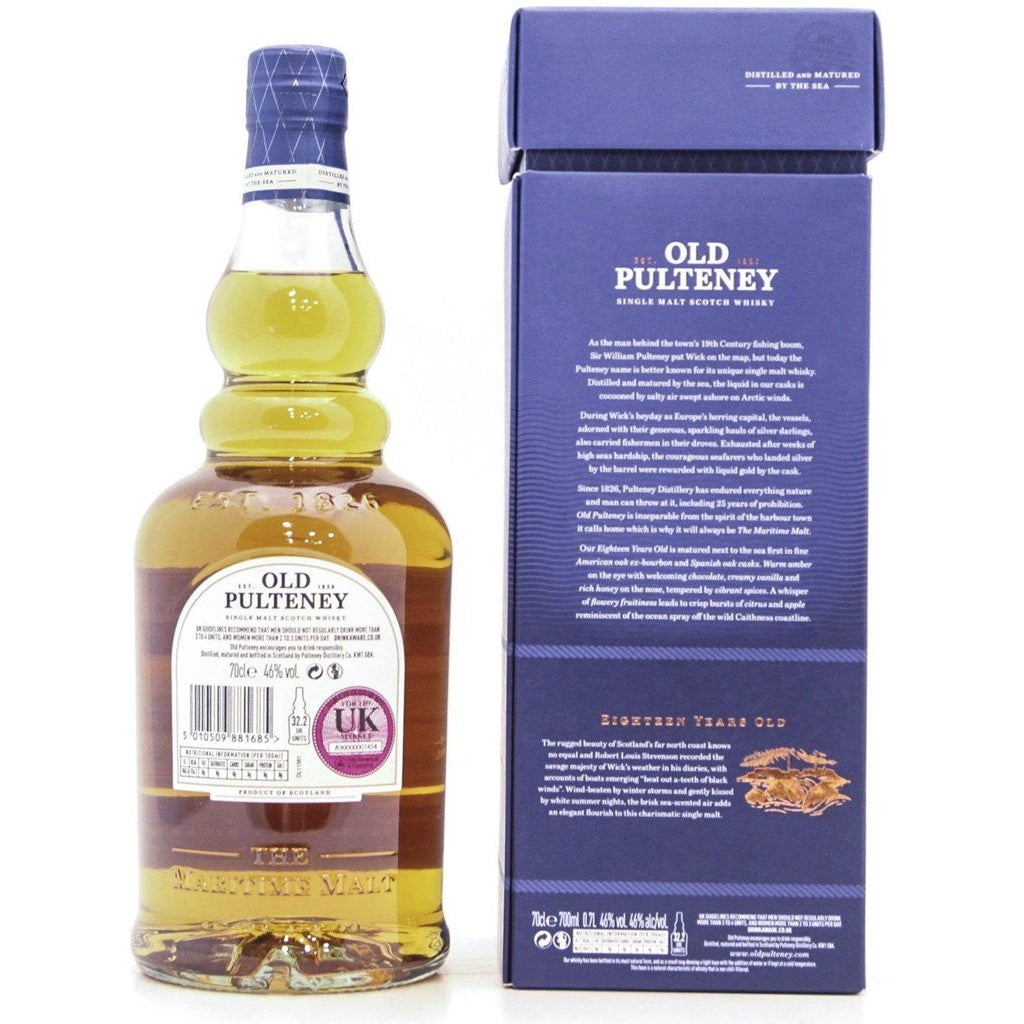 Old Pulteney 18 Year Old - 70cl 46% - The Really Good Whisky Company