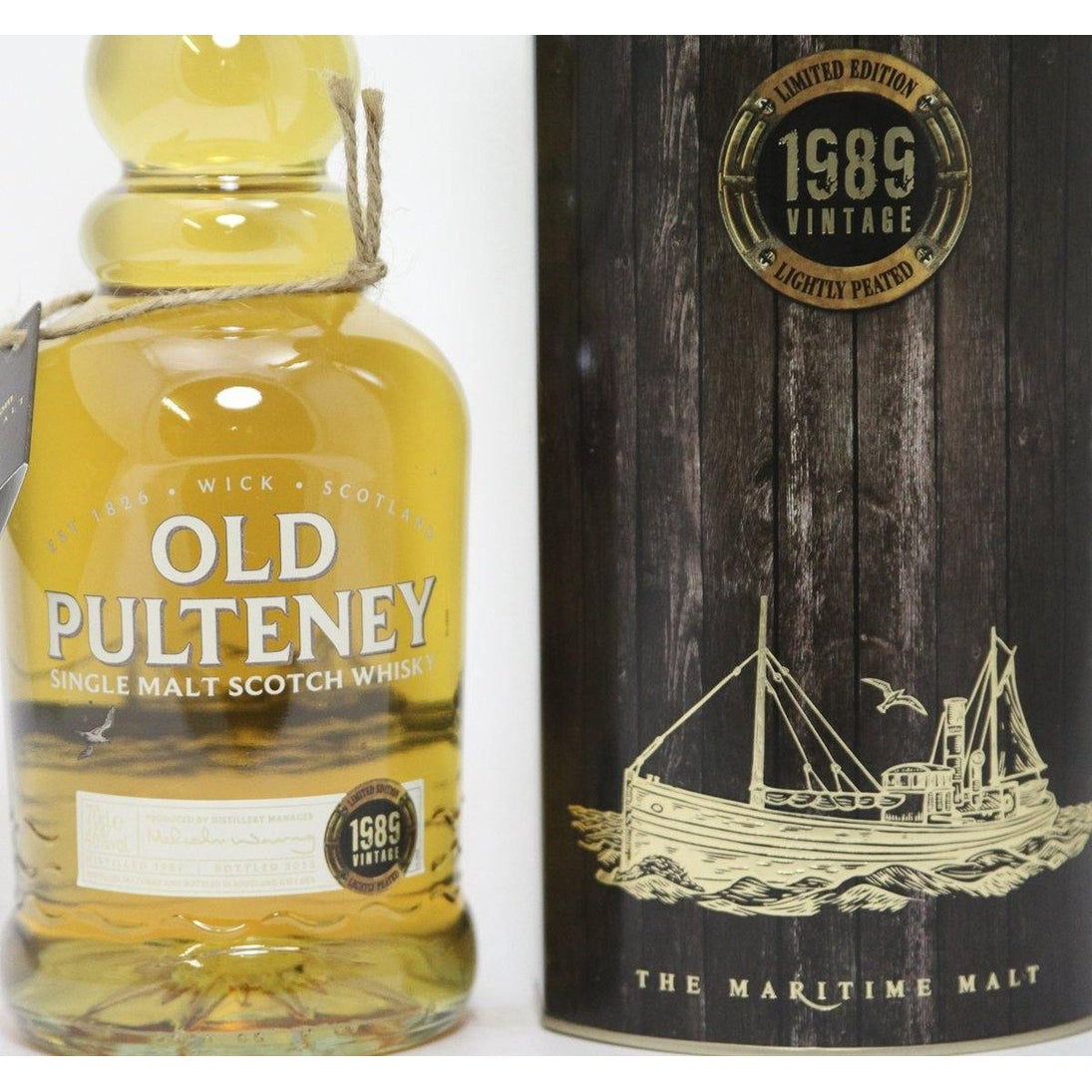 Old Pulteney 1989 Vintage Lightly Peated - 26 Year Old - 70cl 46% - The Really Good Whisky Company