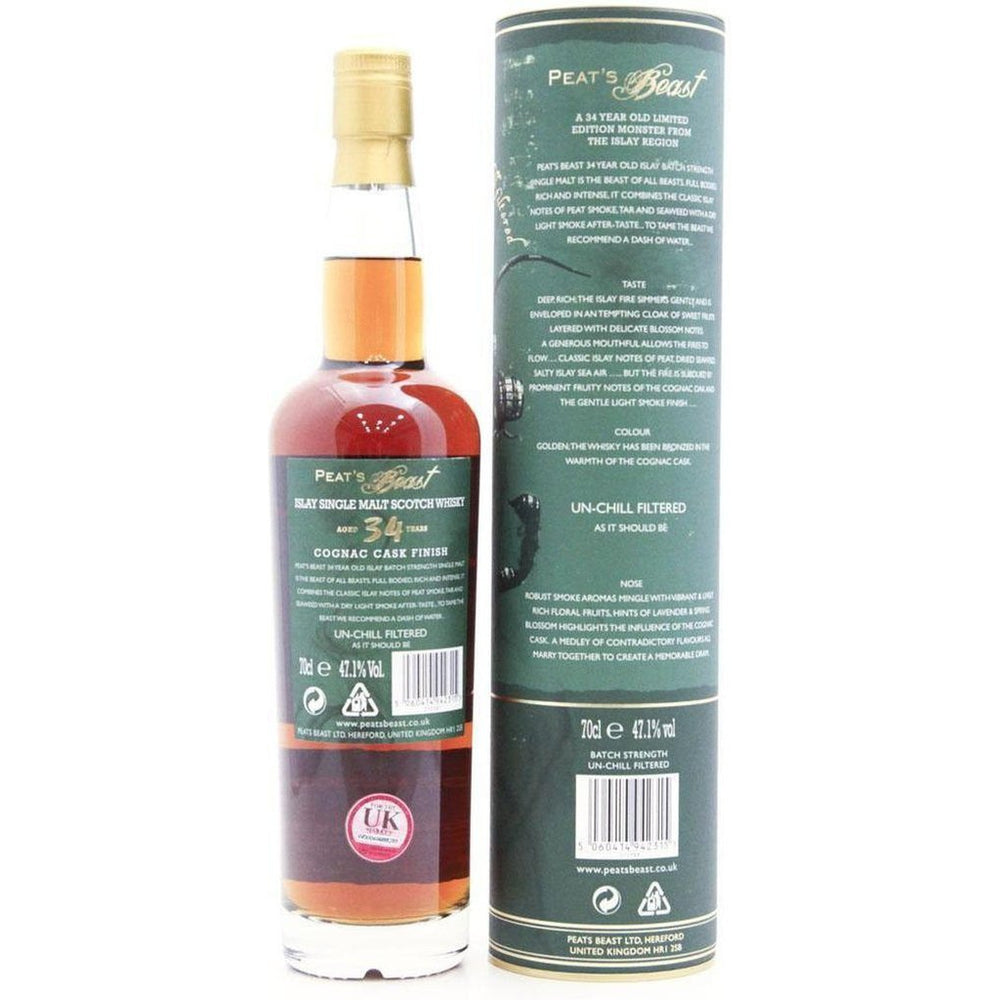 Peat's Beast 34 year old single malt - 70cl 47.1% - The Really Good Whisky Company