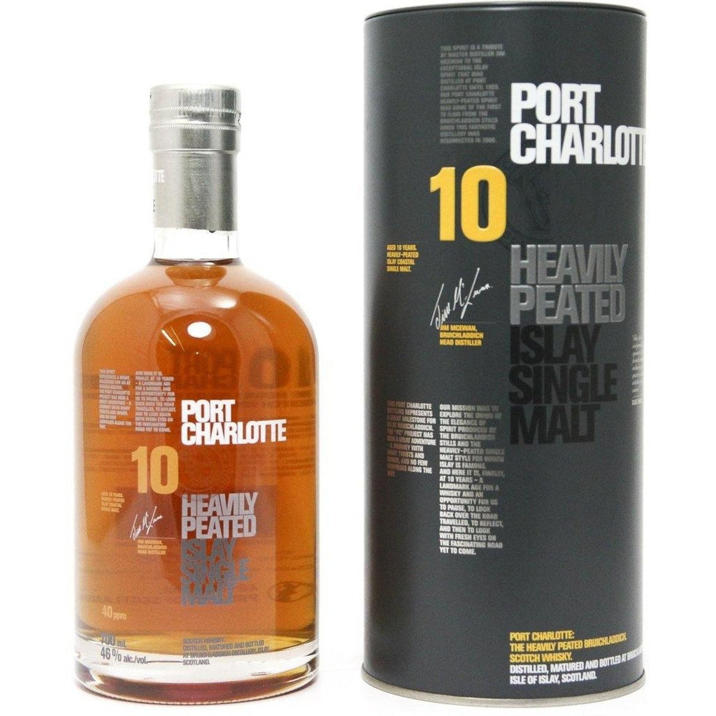 Port Charlotte Heavily Peated 10 Year Old - 2012 original bottling - 70cl 46% - The Really Good Whisky Company