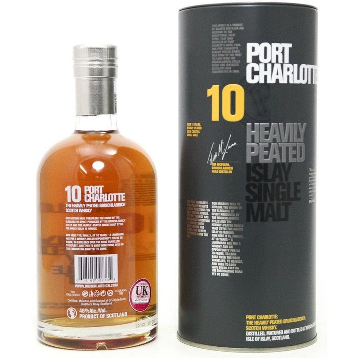 Port Charlotte Heavily Peated 10 Year Old - 2012 original bottling - 70cl 46% - The Really Good Whisky Company