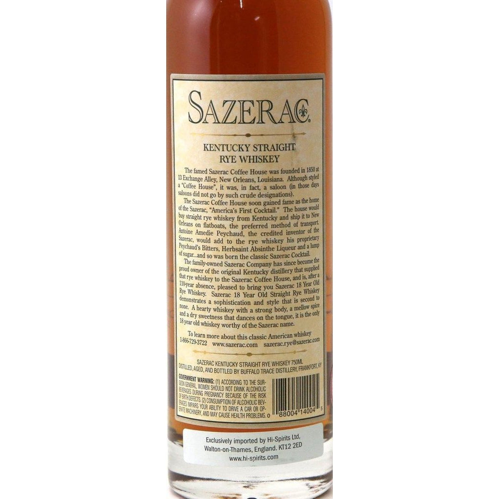 Sazerac Thomas Handy 18 Year Old Rye Whiskey- 2016 - The Really Good Whisky Company