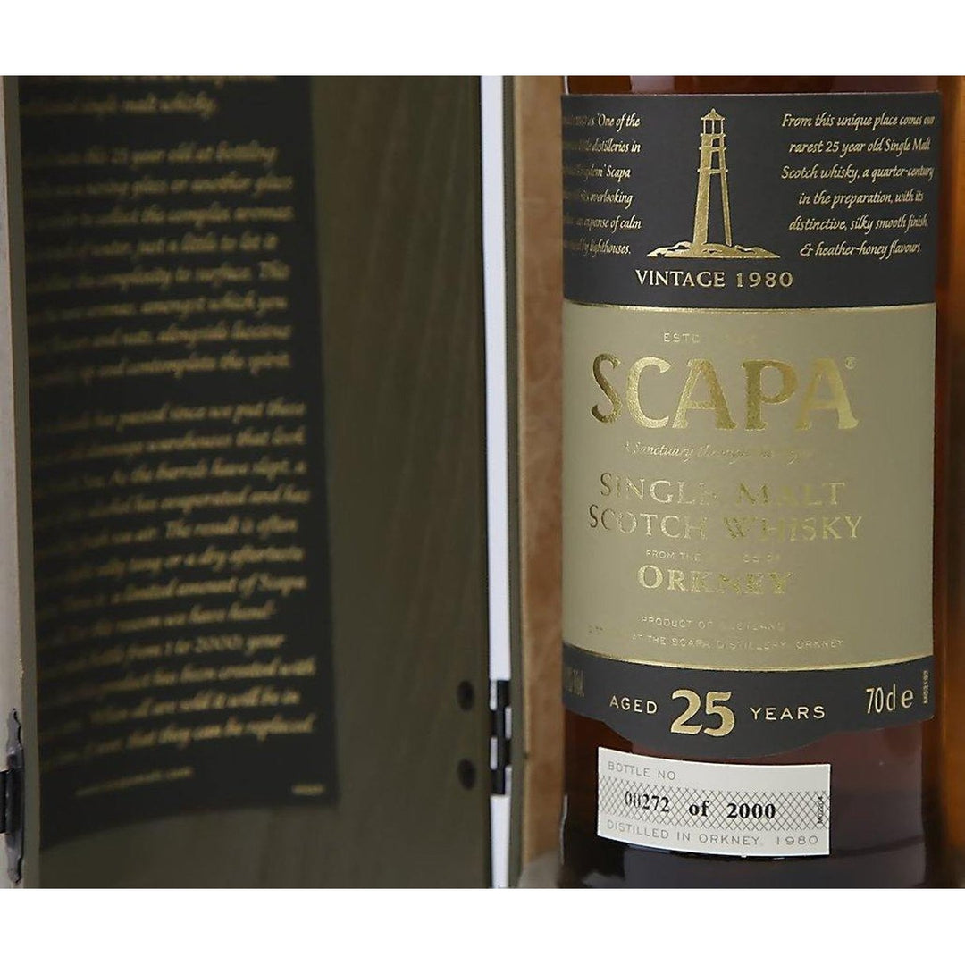 Scapa 1980 25 Year Old Whisky - The Really Good Whisky Company