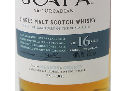 Scapa The Orcadian 16 Year Old Whisky - 70cl 40% - The Really Good Whisky Company