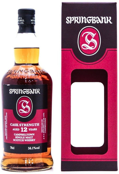 ウイスキー SPRINGBANK CASK STRENGTH 12 YEARS 700ml Springbank 12 Year Old Cask Strength Campbeltown 700ml
