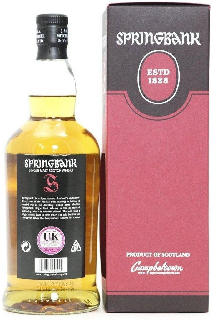 Springbank 12 Year Old Cask Strength Single Malt Whisky 57.1% - The Really Good Whisky Company