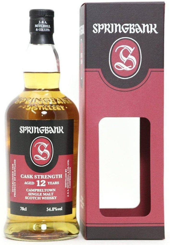 Springbank 12 Year Old Cask Strength Single Malt Whisky 57.1% - The Really Good Whisky Company