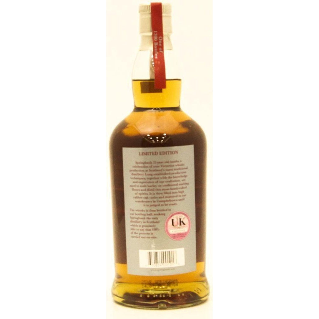 Springbank 25 Year Old Single Malt Scotch Whisky 2019 - The Really Good Whisky Company